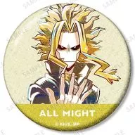 オールマイト 「僕のヒーローアカデミア トレーディング Ani-Art 第8弾 グリッター缶バッジ ver.A」