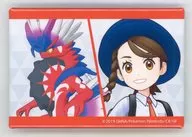 アオイ＆コライドン 「ポケットモンスター ポケモンマスターズEX×カラオケまねきねこ 長方形缶バッジ」