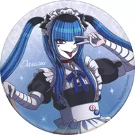 飴宮怠美 描き下ろし メイド＆執事ver. 75mmオーロラ缶バッジ 「HUNDRED LINE -最終防衛学園-」