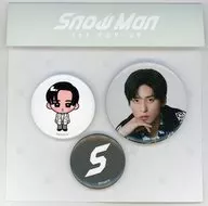 目黒蓮 缶バッジセット(3個セット) SEOUL ver. 「Snow Man 1st POP-UP」