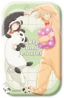 岩倉美津未＆志摩聡介 「スクエア缶バッジ TVアニメ スキップとローファー 01.着ぐるみパジャマver. 描き下ろしイラスト」