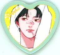 芦沖桜志 「ハート型缶バッジ ゆびさきと恋々 01.公式イラスト」