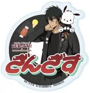 XANXUS×ポチャッコ 「おなまえプレートバッジ 家庭教師ヒットマンREBORN!×SANRIO CHARACTERS 01.コラボイラスト」