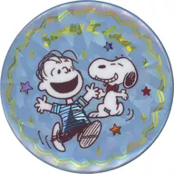 スヌーピー＆ライナス 「PEANUTS(SNOOPY) 75years シークレットホログラム缶バッジ」