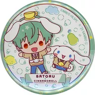 瀬戸悟×シナモロール 「TVアニメ ハニーレモンソーダ×サンリオキャラクターズ コラボ in HMV 缶バッジ 01/ミニキャライラスト」