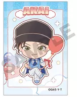 Hidekazu Akai Glitter Art metal badge Balloon Mini Character "CASE CLOSED"