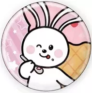 うさぎちゃん 「たべっ子どうぶつ THE MOVIE ホログラム缶バッジ(57mm) 03.描き起こしイラスト」