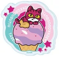 ねこちゃん 「たべっ子どうぶつ THE MOVIE アクリルプレートバッジ 01.描き起こしイラスト」