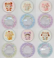 全6種セット 「サンリオキャラクターズ PVCクリアケースつき缶バッジ～ラテクマベビーデザイン～」