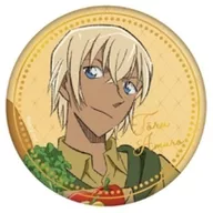 安室透 ちょいデカ箔押し缶バッジ weekend holiday 「名探偵コナン」