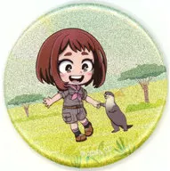 麗日お茶子 「TVアニメ 僕のヒーローアカデミア×東武動物公園2025 トレーディング ちびキャラ 動物とのふれあいver. グリッター缶バッジ」