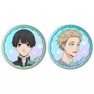 依田絢斗＆紬凛太郎 オーロラ缶バッジ2個セット 「TVアニメ 薫る花は凛と咲く」