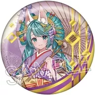 C.初音ミク(白狐) 百鬼夜行 ～麗宴～ 箔押しBIG缶バッジ 「VOCALOID」