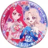 一条寺サクラ＆二階堂タマキ ホログラム缶バッジ 「DMMスクラッチ! アニメ ひみつのアイプリ スクラッチ第二弾」 E-11賞