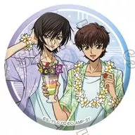 5.ルルーシュ＆枢木スザク 「コードギアス 反逆のルルーシュ 描き下ろし缶バッジコレクション サマーパーティーver.」