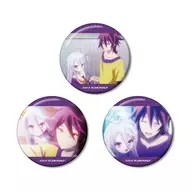 空＆白 場面写グリッター缶バッジ3個セット 「ノーゲーム・ノーライフ」