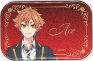 エース・トラッポラ 「ディズニー ツイステッドワンダーランド ザ アニメーション グリッター缶バッジコレクション」
