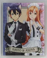 キリト＆アスナ 描き下ろし 猫耳執事・メイドver. アクリルネームプレート 「ソードアート・オンライン アニメイト通販フェア 描き下ろし 猫耳執事・メイドver. トレーディングアクリルネームプレート」 アニメイト限定BOX購入特典