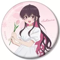 [新品] 矢乙女桜 描き下ろし 白いワンピースと花ver. 100mm缶バッジ 「TVアニメ 帝乃三姉妹は案外、チョロい。」