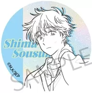 志摩聡介(白抜き) 「スキップとローファー AFORCE×DRAGON HORSE トレーディング缶バッジ 遊園地Ver.」