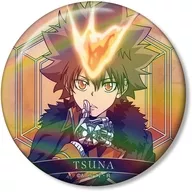 [新品] 沢田綱吉 描き下ろし 75mmオーロラ缶バッジ ブラックミリタリーver. 「家庭教師ヒットマンREBORN!」