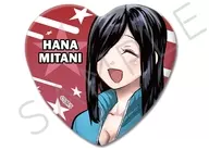 C.美谷はな ハート型缶バッジ 「一勝千金」