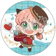 アーニャ・フォージャー(チョコレート) 「SPY×FAMILY トレーディング缶バッジ/食べ物 描き起こし」