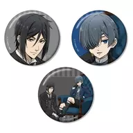 セバスチャン＆シエル 描き下ろし 缶バッジ3個セット 「TVアニメ 黒執事 -寄宿学校編-」