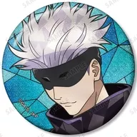五条悟 TVアニメ 呪術廻戦 トレーディング Aure Glass グリッター缶バッジ