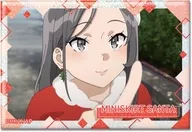 デザイン11(ミニスカサンタ) ホログラム缶バッジ 「青春ブタ野郎はサンタクロースの夢を見ない」