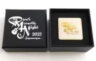 Revo ピンバッジ(ホワイト/文字：イエロー) 「Revo’s Acoustic Night 2023 ～Japanesque～」 来場者特典