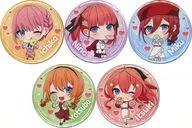 五つ子 ちびキャラ缶バッジセット 「五等分の花嫁～GOTO AKIBA!～主要都市店舗フェア」