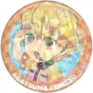 我妻善逸(ミニキャラ) 「鬼滅の刃×東京ドームシティアトラクションズ 全集中!おもてなし大作戦 トレーディング ホログラム缶バッジ」