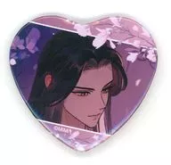 藍忘機(花びら/縁ピンク) 「大河幻想ラジオドラマ 魔道祖師 描き下ろしハート缶バッジコレクション【愛恋万象ver.】」 アニメイトガールズフェスティバル2025グッズ