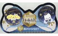 ポムポムプリン＆ポチャッコ 缶バッジSET 「Happyくじ Sanrio characters Holiday Collection」 F賞