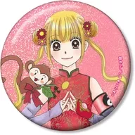 神崎明鈴＆天津 あらいきよこ先生 描き下ろし 光の巫女＆四神ver. 75mmホログラム缶バッジ 「Dr.リンにきいてみて!」