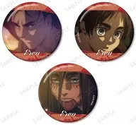 エレン・イェーガー 場面写グリッター缶バッジ3個セット 「TVアニメ 進撃の巨人」