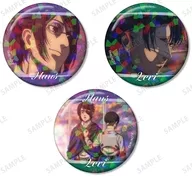 ハンジ＆リヴァイ 場面写ホログラム缶バッジ3個セット 「TVアニメ 進撃の巨人」
