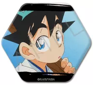 B.鉄刃2 六角形缶バッジ 「TVアニメ 真・侍伝YAIBA」