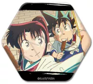 K.デザイン1 六角形缶バッジ 「TVアニメ 真・侍伝YAIBA」