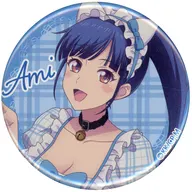 鶴河秋水1 缶バッジ 「FAMくじ 女神のカフェテラス」 D-5賞