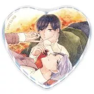 冬真＆蒼(リブート) 「Chara創刊30周年記念×Gratte animatecafe トレーディングハート缶バッジ(ホログラムver.)」