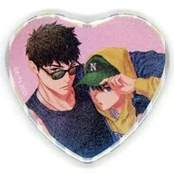 井川＆大地(羊の皮をかぶったケモノ) 「Chara創刊30周年記念×Gratte animatecafe トレーディングハート缶バッジ(ホログラムver.)」