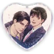 青依＆印南(玉の輿ご用意しました) 「Chara創刊30周年記念×Gratte animatecafe トレーディングハート缶バッジ(ホログラムver.)」