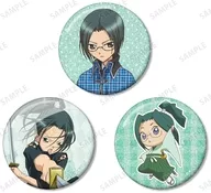 三条海里＆サムライソウル＆ムサシ グリッター缶バッジ3個セット 「TVアニメ しゅごキャラ!」