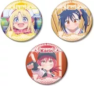 集合 場面写缶バッジ3個セット ver.B 「TVアニメ ゲーセン少女と異文化交流」