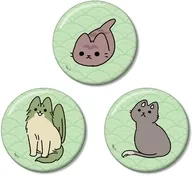 つちのこ＆いつまで＆くだん 缶バッジ3個セット ver.E 「ねこようかい」