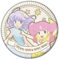 クリィミーマミ＆ミンキーモモ 「魔法の天使クリィミーマミ×魔法のプリンセス ミンキーモモ 缶バッジ 02.ANTRAITEイラスト」