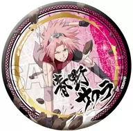 春野サクラ ギラギラ缶バッジ 大 闘志!! 「NARUTO -ナルト- 疾風伝」