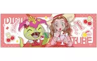太刀川ミミ＆パルモン(フルーツパーティー) ロングスクエア缶バッジ 「デジモンアドベンチャー」